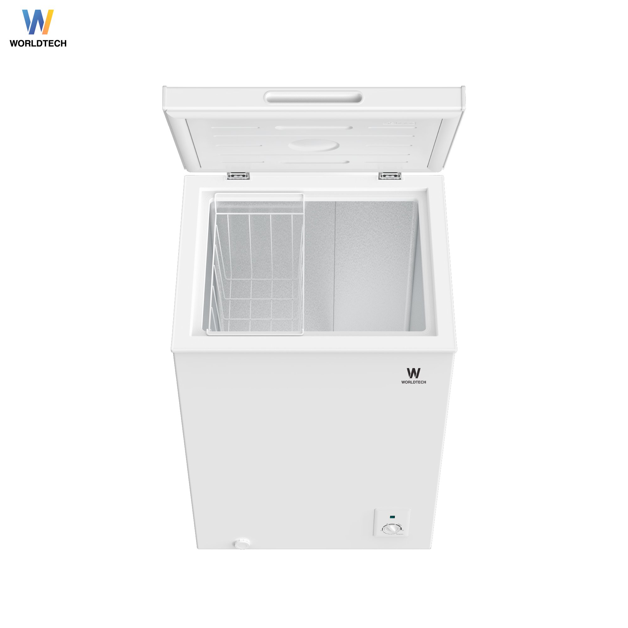  ตู้แช่ 2 ระบบ WORLDTECH รุ่น WT-FZ100 ขนาด 3.5 คิว ความจุ 99 ลิตร สีขาว_1